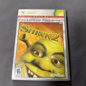 Shrek 2 Platinum Family Hits Xbox Video Game Multiplayer Complete With Manual